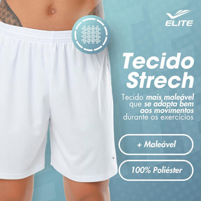 Kit 2 Short Calção Futebol Academia Bermuda Masculino Adulto