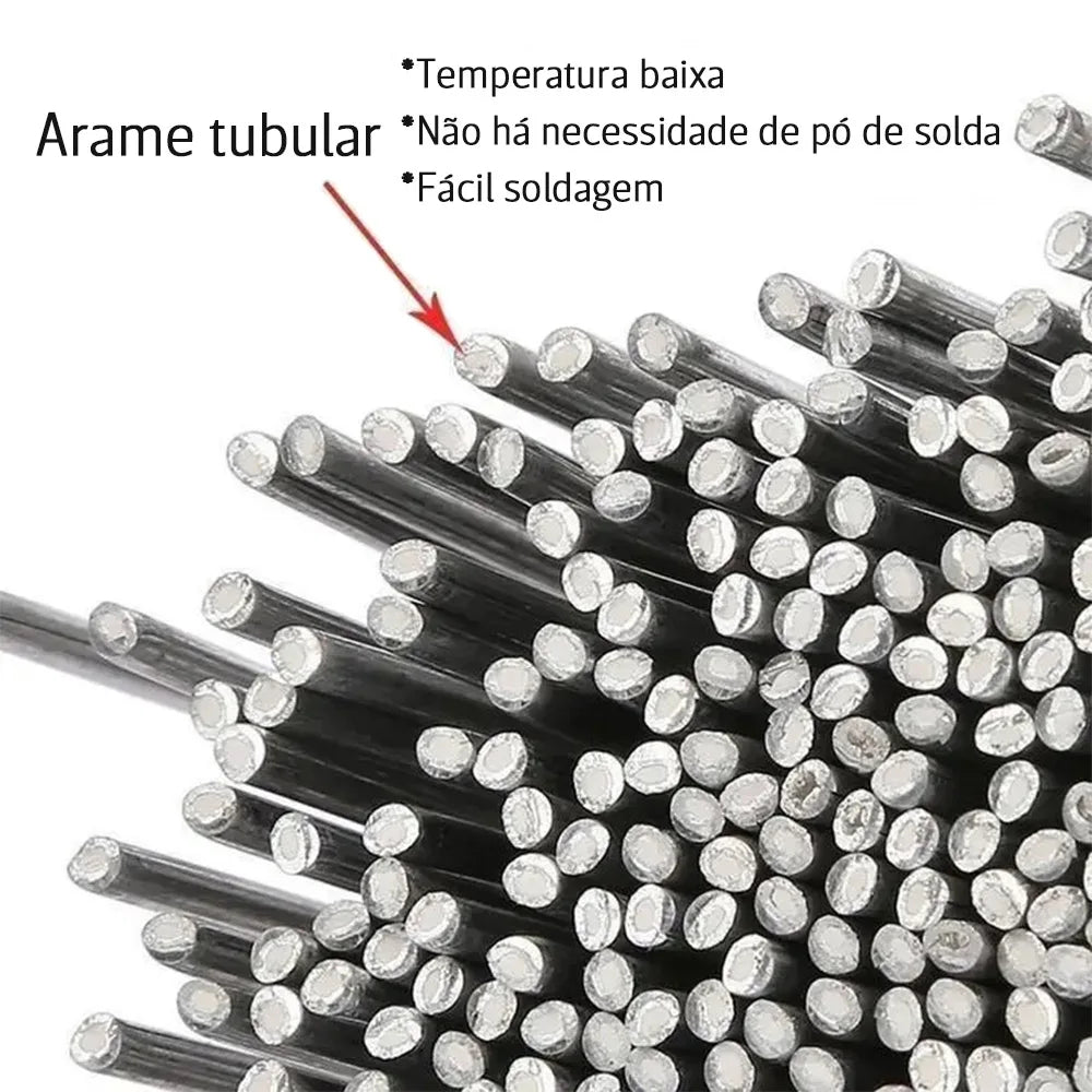 Talisca de solda de cobre e alumínio, fio com fluxo de aço